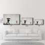 Wallity CAM-3000 Pintura Decorativa de Vidrio Templado 46 x 72 cm